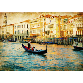 Fotobehang poster 0240 italie venetie gondel
