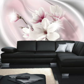 Fotbehang poster 1750 bloemen planten wit magnolia