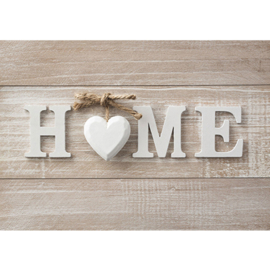 Fotobehang poster 4321 home hart hout