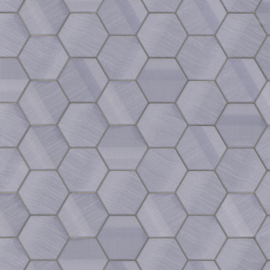 Z12829 grafisch hexagon lila