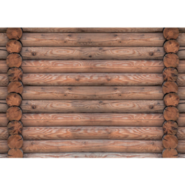 Fotobehang poster 1234 hout balken bruin
