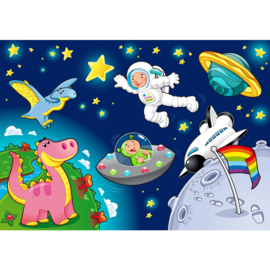 Fotobehang poster 0089 kinderkamer ruimte space