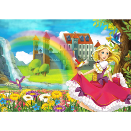 Fotobehang poster 0114 kinderkamer prinses sprookje
