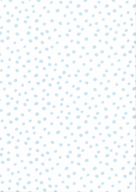 67106-3 stippen aqua blauw wit