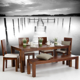 Fotobehang poster 3009 natuur steiger planken meer