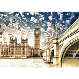 Fotobehang 1944 Engeland London palace of westminster big ben