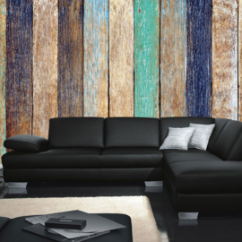 Fotobehang poster 2266 planken hout kleur