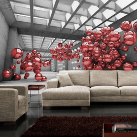 Fotobehang 3248 ballon rood kunst architectuur