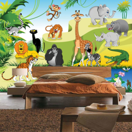 Fotobehang poster 4527 kinderkamer jungle