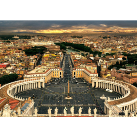 Fotobehang 1900 Italie Rome sint-pieterplein vaticaanstad