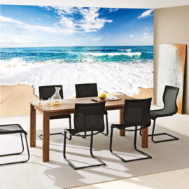 Fotobehang poster 3263 golven strand zee schuim