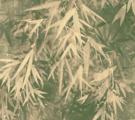 Folium FO18632 bamboeblad groen goud