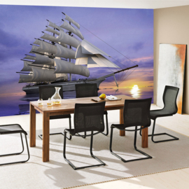 Fotobehang poster 2835 boot zeilboot jacht galjoen schip