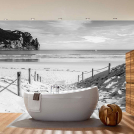 Fotobehang poster 1850 strand zee uitzicht beach