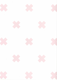 67104-3 kruis roze wit x