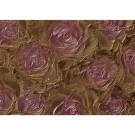 Fotobehang poster 1414 bloemen rozen roos lila paars metallic
