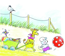 NW Sweet collection baby 5017b beach fun giraf muis