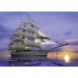 Fotobehang poster 2835 boot zeilboot jacht galjoen schip