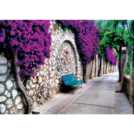 Fotobehang poster 1937 bloemen paars steeg