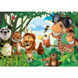 Fotobehang poster 0087 kinderkamer jungle zoo