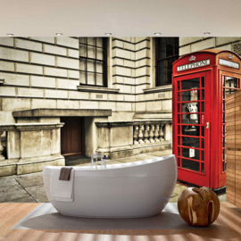 Fotobehang 1346 Engeland telefooncel rood