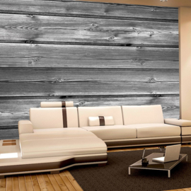 Fotobehang poster 2288 hout planken vergrijsd schutting verweerd grijs