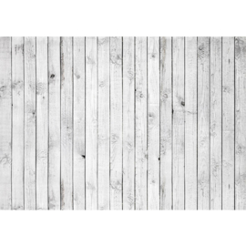 Fotobehang poster 0085 hout planken grijs wit