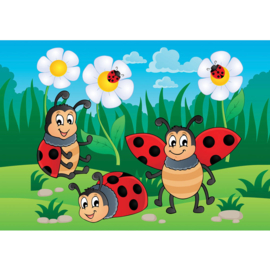 Fotobehang poster 4526 kinderkamer lieveheersbeestje