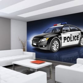 Fotobehang 2107 politie auto 368 x 254
