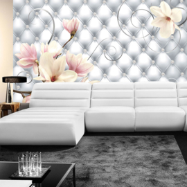 Fotobehang poster 0950 bloemen chesterfield knopen kussen