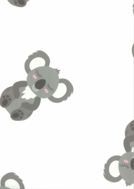 67109-1 beertjes beren grijs wit roze baby