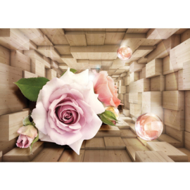Fotobehang poster 0972 bloemen rozen roos