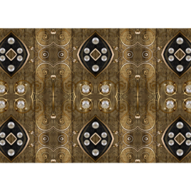 Fototbehang poster 2407 hout ornament