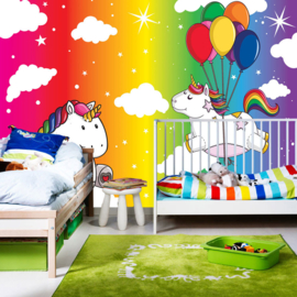 Fotobehang poster 4467 kinderkamer unicorn