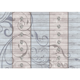 Fotobehang 967 diamant hout 200 x 140