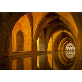Fotobehang poster 0063 bath of alcazar gewelven bogen grot