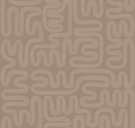 60707 Sarana Taupe touw grafisch