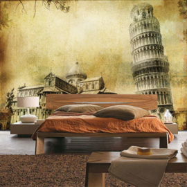 Fotobehang poster 0537 italie Pisa toren van pisa