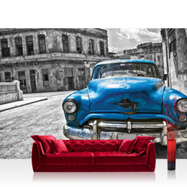 Fotobehang 1590 auto taxi cuba