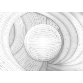 Fotobehang poster 1639 wit bal 3D