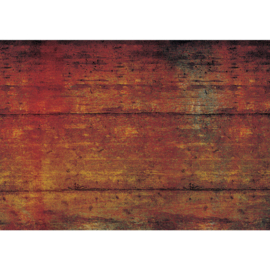 Fotobehang poster 2008 hout rood bruin