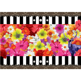 Fotobehang poster 2987 meli melo bloemen ornament bont