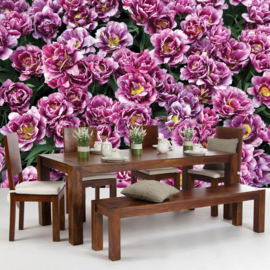 Fotobehang poster 2418 bloemen roze