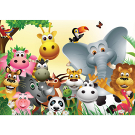 Fotobehang poster 2830 kinderkamer jungle dieren zoo