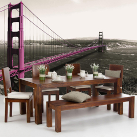 Fotobehang Golden gate Bridge 2651 Paars brug USA