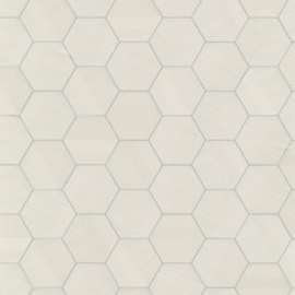 Z12832 grafisch hexagon creme