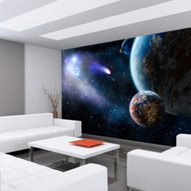 Fotobehang poster 0232 wereld aarde planeet planeten meteoriet ruimte