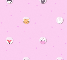 AS 381432 roze sterren muis panda konijn