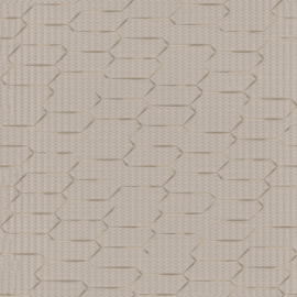 Z12838 grafisch bruin naturel