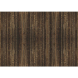 Fotobehang poster 2366 houten panelen planken donker bruin